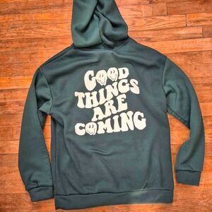 'GOOD THINGS ARE COMING" Unisex Pull-Over Sweatshirt - Large